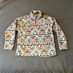 Eddie Bauer fleece half zip sweater